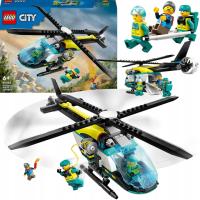 DUŻY ZESTAW KLOCKI LEGO CITY HELIKOPTER RATUNKOWY 31CM ŚMIGŁA 2 FIGURKI