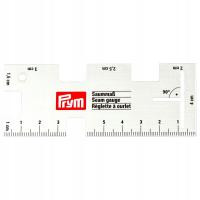 Линейка для швов Prym 610-736 оттенки серого и серебра 10 см алюминий