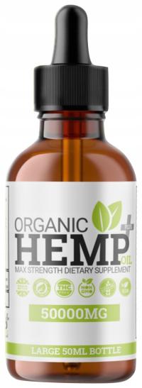 NATURALNY MOCNY OLEJEK KONOPNY CBD 50000 mg 50ml