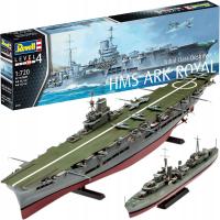 REVELL ZESTAW OKRĘTÓW 2-PAK TRIBAL CLASS DESTROYER   HMS ARK ROYAL 1:720