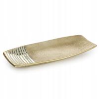 PATERA DEKORACYJNA ELARA 33 X 14 X 4 CM ZŁOTA