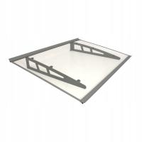 Навес над дверью Входаer навес простой 120x80 см Alu поликарбонат твердый