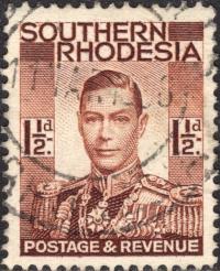 kol.bryt.Southern Rhodesia KGVI 1,5 d.