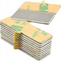 НЕОДИМОВЫЙ МАГНИТ ПЛАСТИНЧАТЫЙ КЛЕЙ 3М КЛЕЙКАЯ ЛЕНТА 10ШТ. 30x10x1MM N45