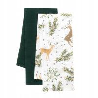 Zestaw ścierek kuchennych LANDSKAB z motywem świątecznym 2*45x65 cm HOMLA
