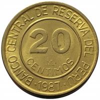 44732. Peru - 20 centavo - 1987r.