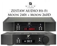 Odtwarzacz CD Moon 260-D czarny + MOON 240i CZARNY - 2x50W, 10 LAT GWARANCJI