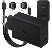 ULTRA SZYBKA ŁADOWARKA SIECIOWA TRIO PD 65W 2x TYPE-C + KABEL USB-C 100W