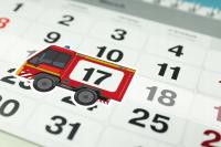 Okienka do kalendarza strażackiego STRAŻ – 100 sztuk