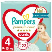 PAMPERS Pieluchomajtki Premium Care PANTS 4 22szt
