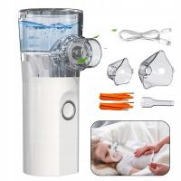 NEBULIZATOR RĘCZNY PRZENOŚNY ZESTAW NEBULIZATOR Z USTNIKIEM DLA DZIECI