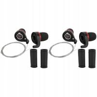 2 pary roweru górskiego na świeżym powietrzu rowerowa dźwignia zmiany