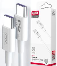Kabel XO USB typ C - USB typ C 1 m biały