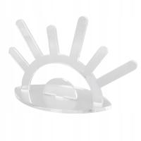 Przezroczysty akrylowy uchwyt na pierścionek 6 prętów Przezroczysty 4B