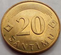 3763 - Łotwa 20 santimów, 1992