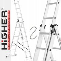 Алюминиевая многофункциональная лестница 3x8 для лестницы HIGHER 6,48 m 150KG бесплатно