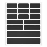 Набор из 15 светоотражающих наклеек-черный