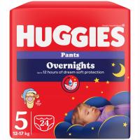 Pieluchomajtki na noc HUGGIES Overnights Pants 5 (12-17kg) 24szt