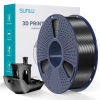 FILAMENT SUNLU 1.75 mm SILK PLA+ Plus Black czarny 1kg