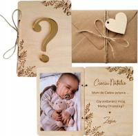 ZAPROSZENIE NA CHRZEST PROŚBA DO CIOCI CZY ZOSTANIESZ MOJĄ MATKĄ CHRZESTNĄ?