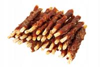 MIĘSOŁAKI PAŁECZKI WAPIENNE OWINIĘTE KACZKĄ PRZYSMAKI DLA PSA 500g