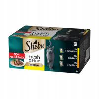 KARMA DLA KOTA SHEBA FRESH&FINE DROBIOWE SMAKI SASZETKI 50X50G