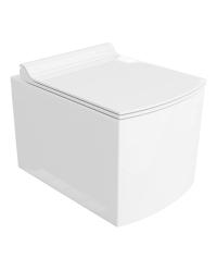 REIHE CUBIC-ЧАША ДЛЯ УНИТАЗА БЕЗ ОПРАВЫ KVADRATO МЕДЛЕННАЯ СЪЕМНАЯ ДОСКА