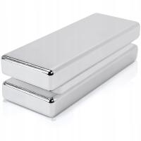 MAGNES NEODYMOWY PŁYTKOWY 40x15x5 mm, Sztabkowy Prostokątny Płaski, 2 szt.
