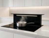 Schild okap blatowy downdraft FULL BLACK czarny A+ 682 m3/h DOWN DRAFT LED