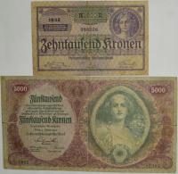 8.di.Zest.Austria, Banknoty szt.2, St.3+