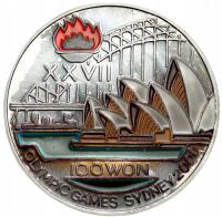 Korea Północna. 100 wonów 1997, Sydney – SREBRO