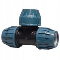 Złączka do węża PP - Trójnik zaciskowy 32 mm - Rozdzielacz przepływu wody