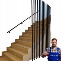 Balustrada Lamelowa Harfa Kwadratowa – Barierka Schodowa mb