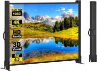 ПОРТАТИВНЫЙ КОМПАКТНЫЙ СКЛАДНОЙ ПРОЕКЦИОННЫЙ ЭКРАН С ПОДСТАВКОЙ 50 