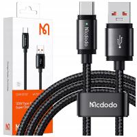 Kabel McDodo USB - USB typ C 1,5 m czarny