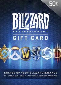 KARTA PODARUNKOWA BLIZZARD BATTLE.NET 50 EURO KLUCZ PREPAID GIFTCARD KOD