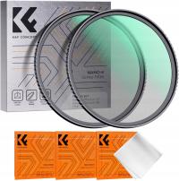 K&F 2x filtr dyfuzyjny Black Mist 49mm 1/4 + 1/8 ZESTAW filtrów Nano - K