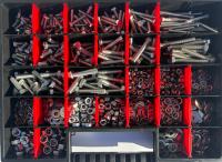 Zestaw śrub nakrętek i podkładek maszynowe XL stal nierdz. A2 1270szt. (19)