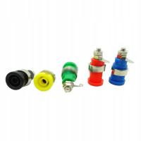 LW 5colour 1pcs Insulated Safety 4MM Banana Plug Socket Jack Panel Mou Plug