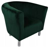 Клубное кресло Sante - плюш бутылочный зеленый клуб