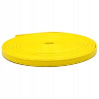 PASEK Z EKOSKÓRY PRZESZYTY ŻÓŁTY 10 mm