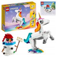 KLOCKI LEGO Creator 3w1 31140 Magiczny jednorożec + 30645 Bałwan NA PREZENT