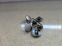 GUZIK METALOWY - CIEMNY NIKIEL - guziki - 10 mm