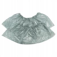 Ochraniacze. na buty TUFI profi PREMIUM jednorazowe polietylenowe srebrn