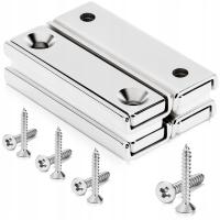 Неодимовый пластинчатый Магнит 40X13, 5x5 мм с отверстиями под винт, 4 шт.