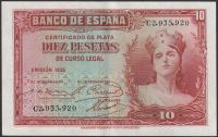 Hiszpania 10 peset 1935 - stan 2