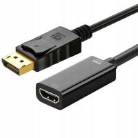 Adapter DisplayPort Raltek 05491 do HDMI 4K czarny