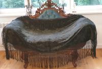 KILIM / СКАТЕРТЬ ИЗ БАРХАТА СИЛЕЗСКИЕ КИСТОЧКИ НОВАЯ ЦЕНА