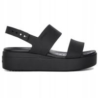 Crocs sandały damskie BROOKLYN LOW WEDGE W 206453 platforma