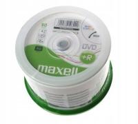 DVD R Maxell 4.7 GB x16 печатный белый 50
